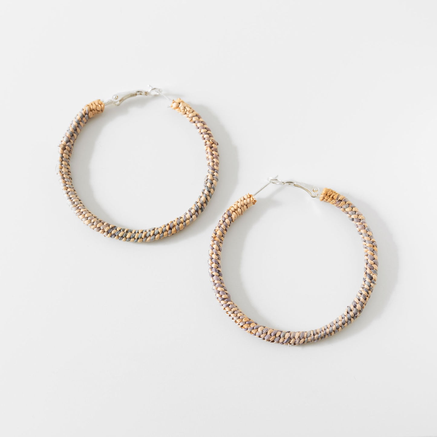 Large Twined Hoops in Yellow Cedar