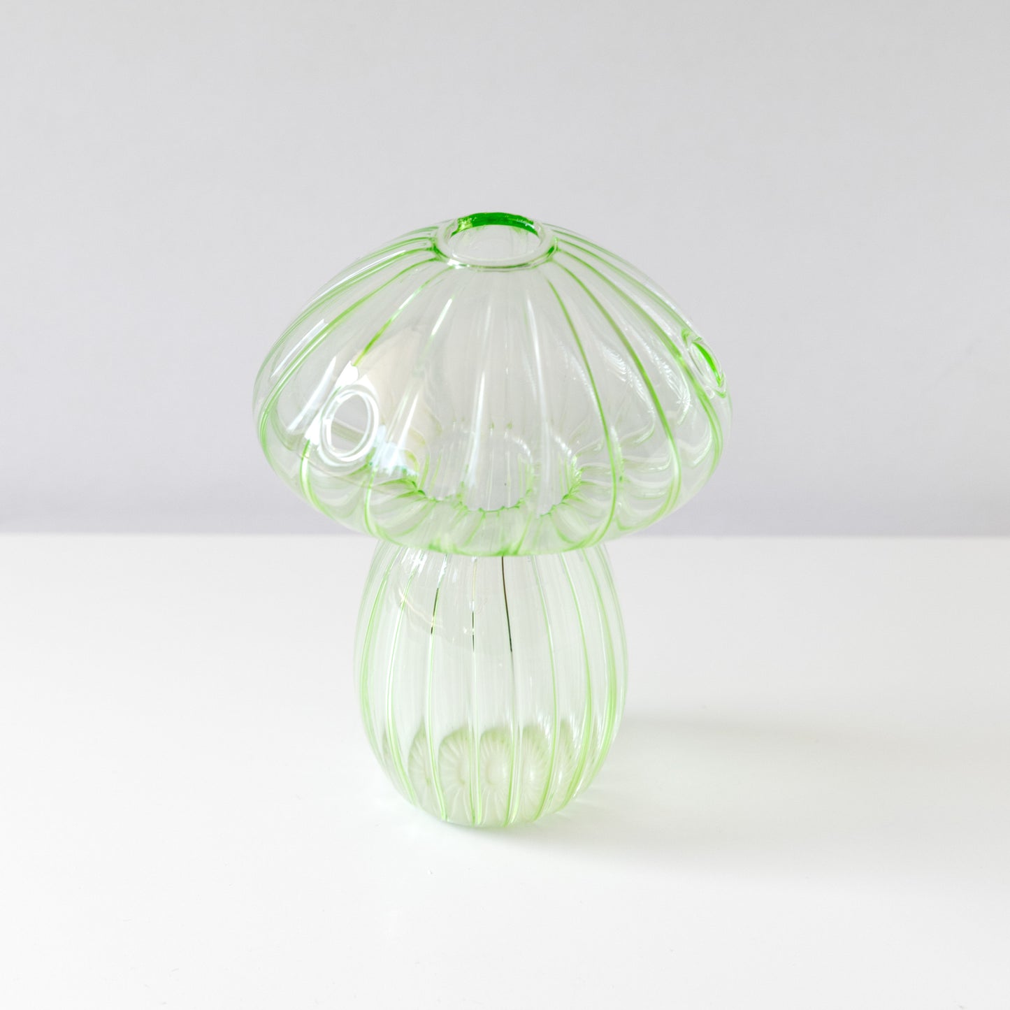 Glass Mushroom Bud Vase