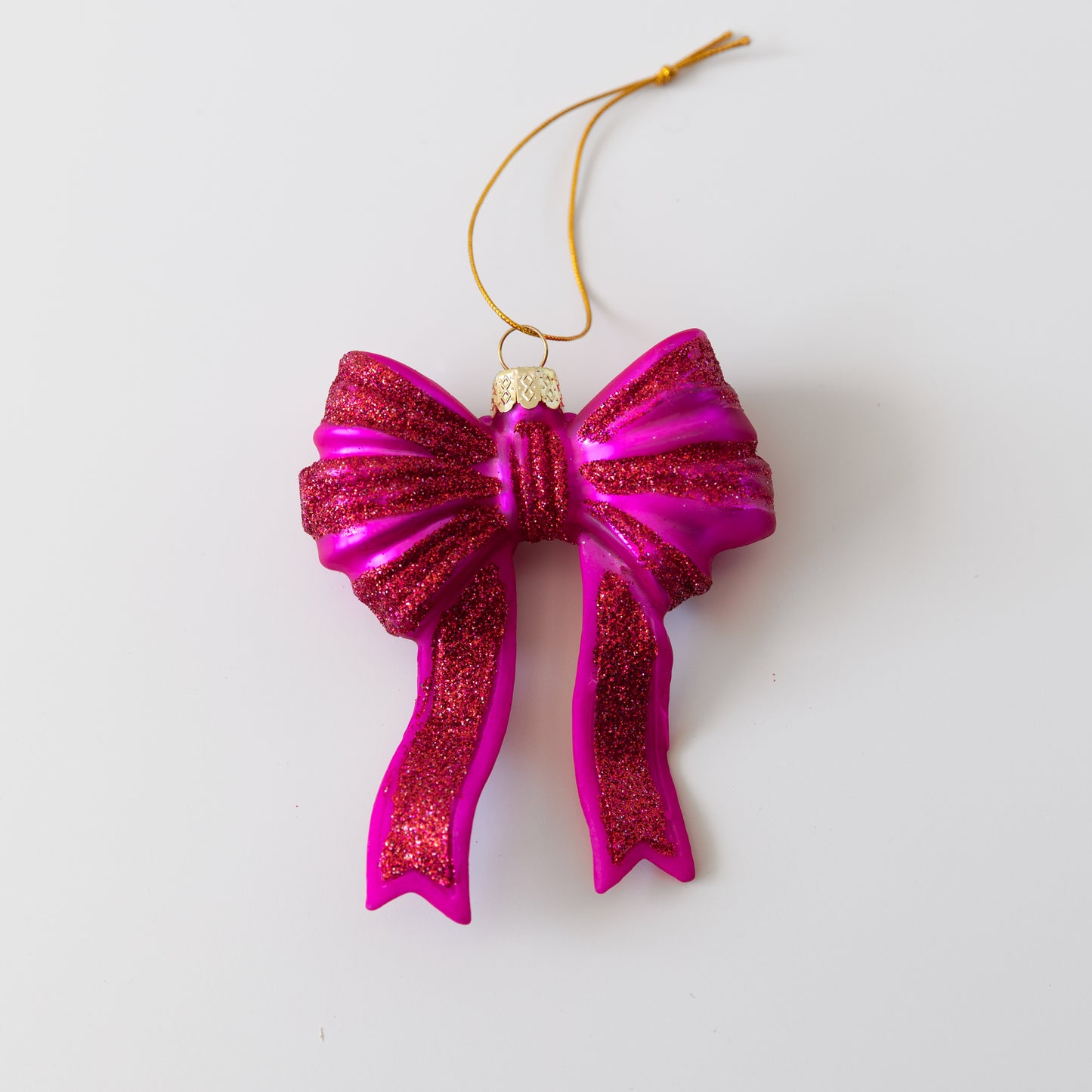 Glitter Bow Ornament