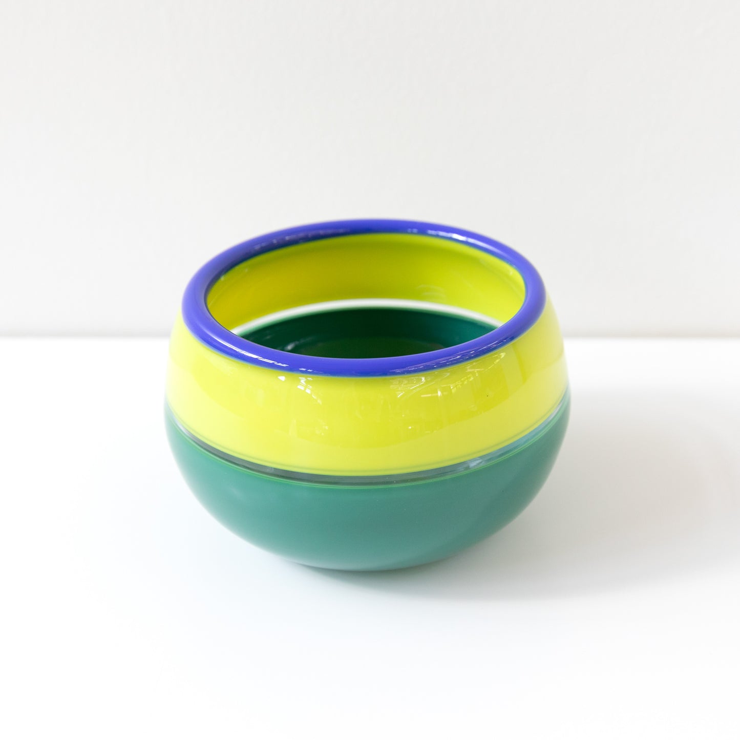 Blue and Green Glass Bowl