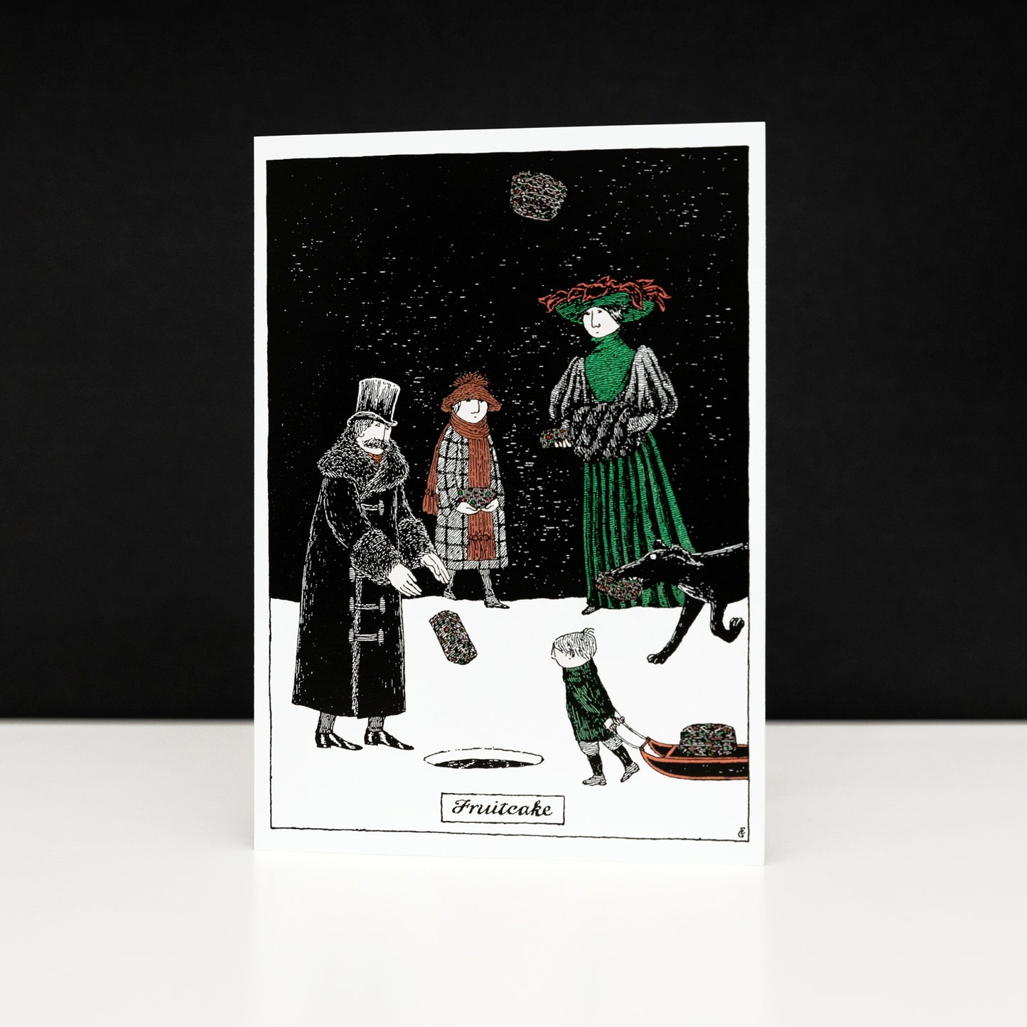 Fruitcake Holiday Cards