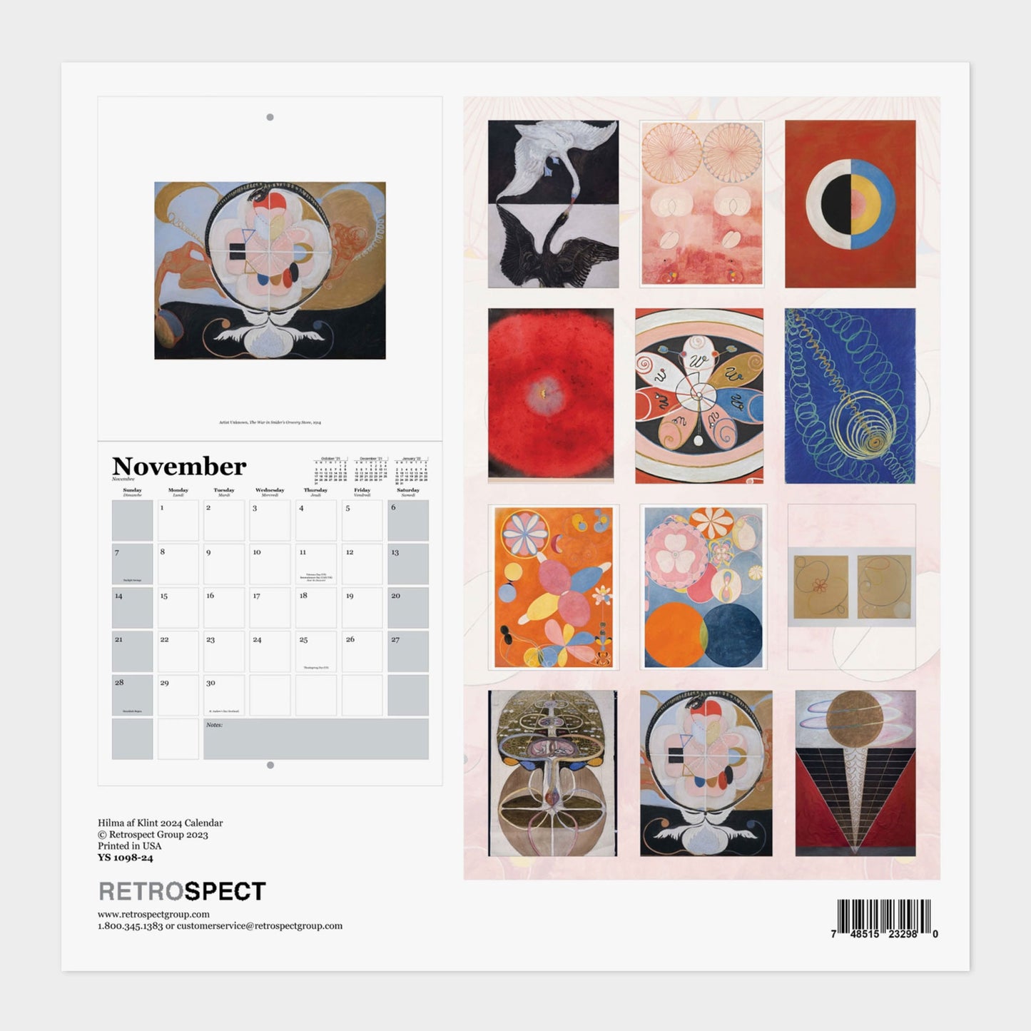 Hilma af Klint 2024 Square Calendar