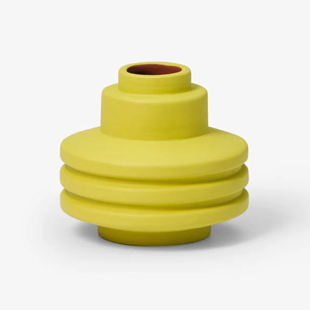 Chartreuse Strata Vase