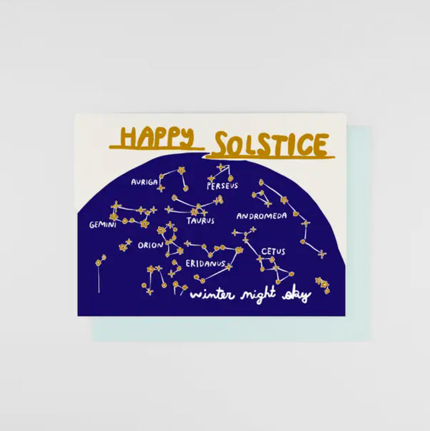 Winter Night Sky Card