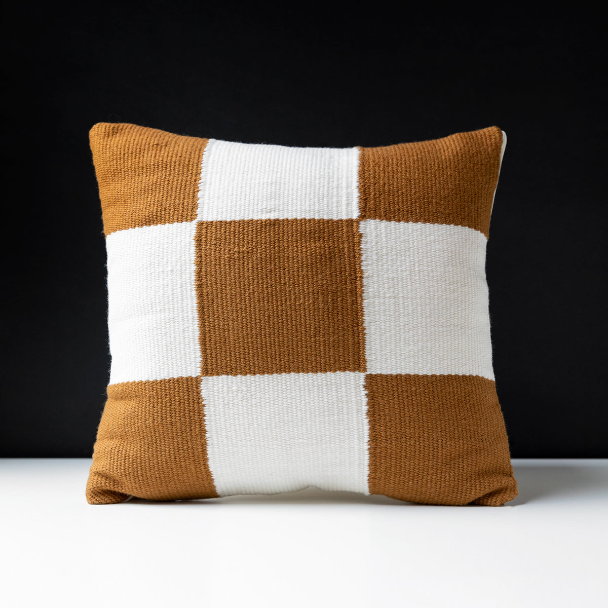 Earthtones Checker Pillow