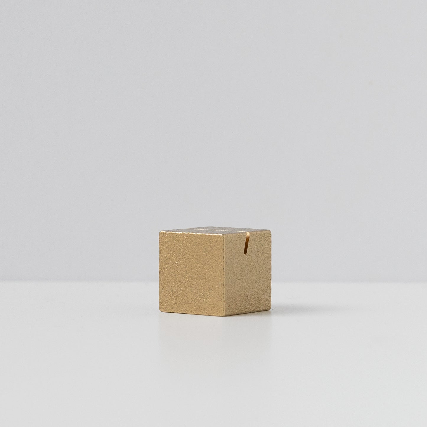 Gold Cube Card Holder