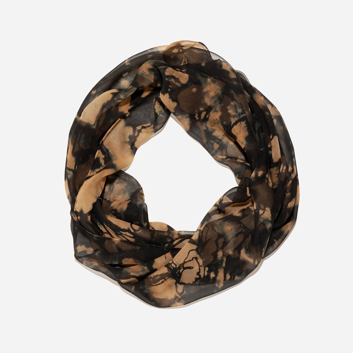 Golden Chiffon Scarf