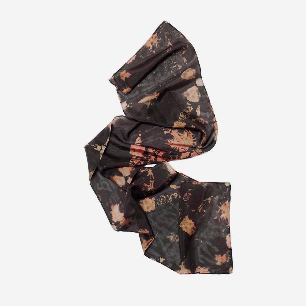 Pink & Black Habotai Scarf