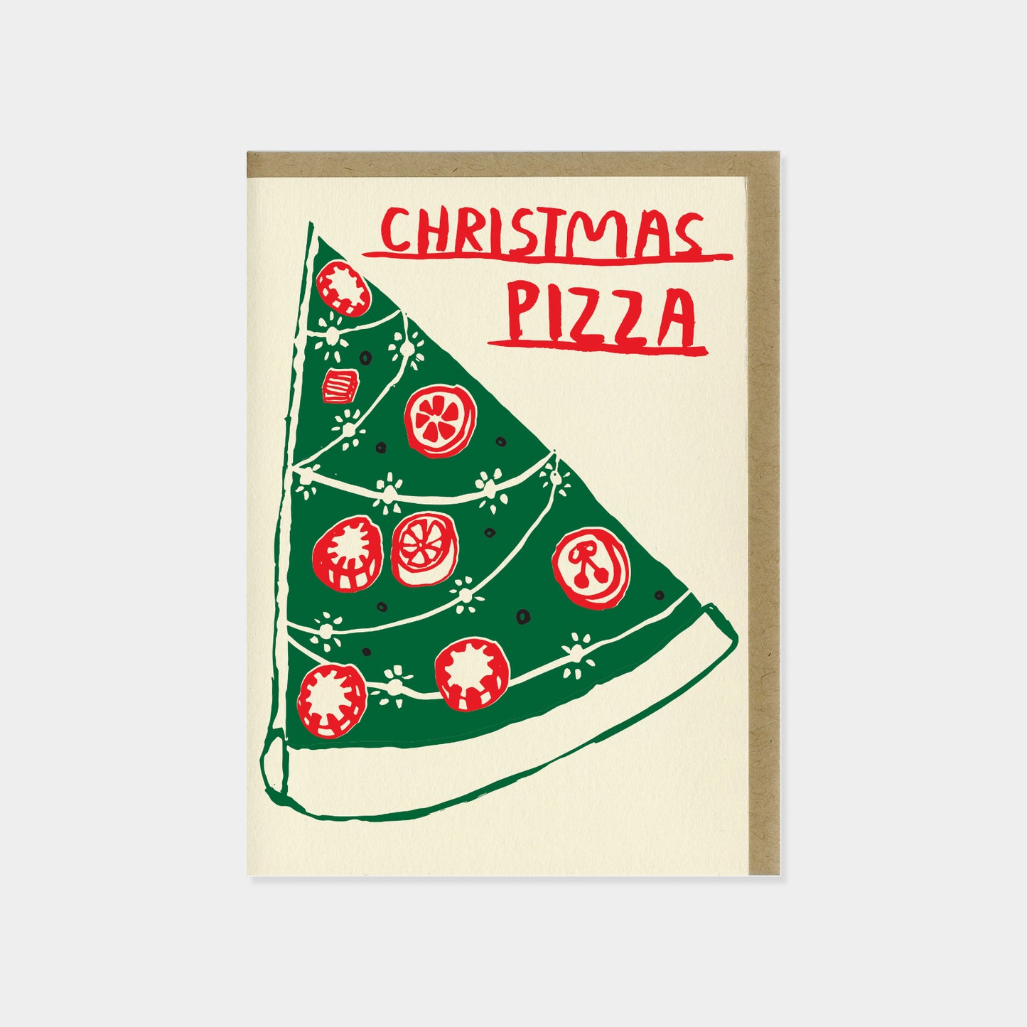Christmas Pizza Card