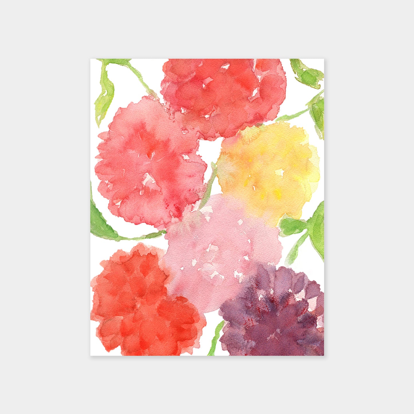 Zinnias Card
