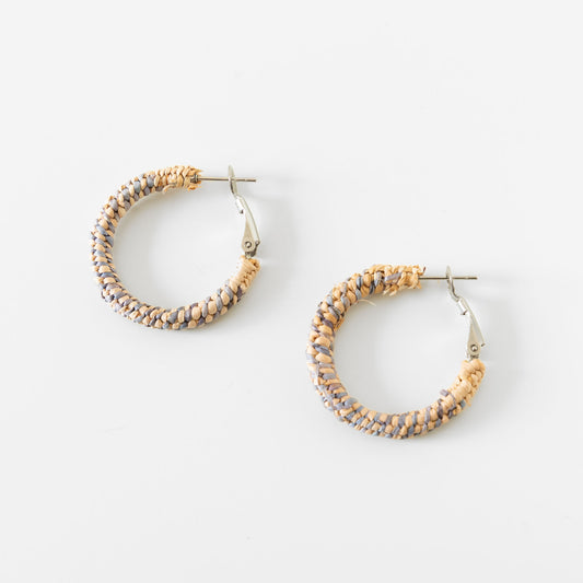 Small Twined Hoops in Yellow Cedar