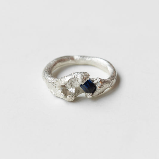 Sapphire Sterling Silver Ring