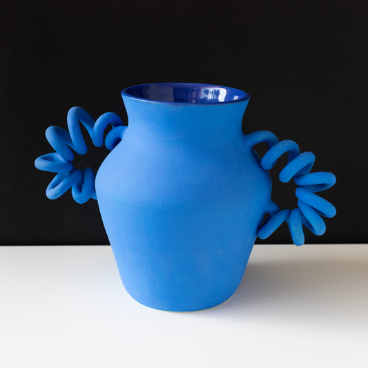 Electric Blue Boinggg Vase