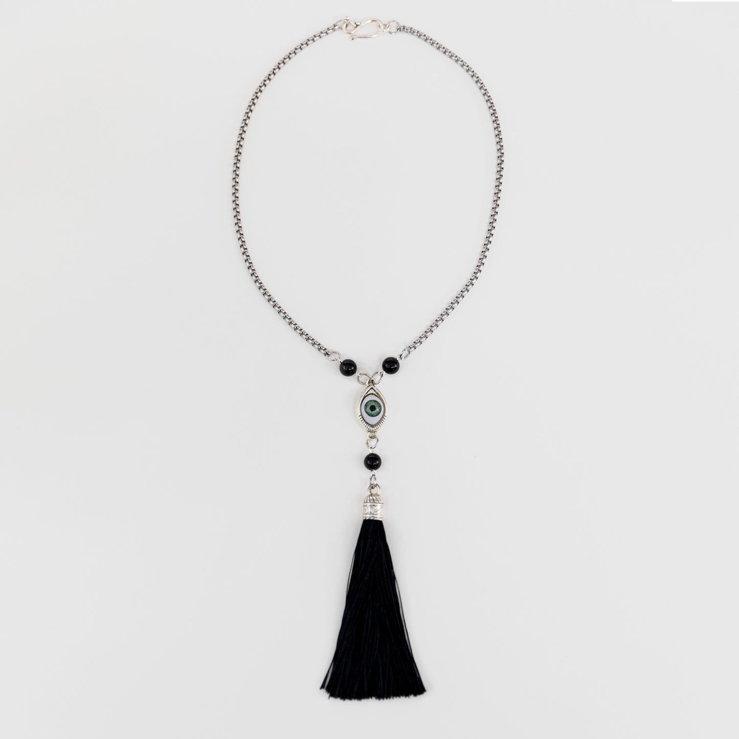 Evil Eye Tassel Necklace