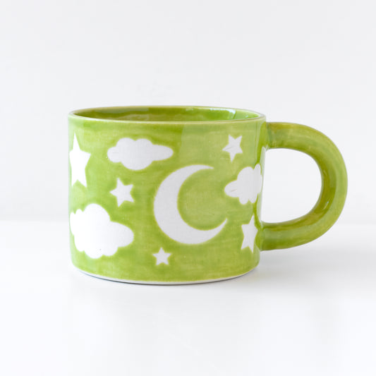 Ceramic Stars and Moon Mug
