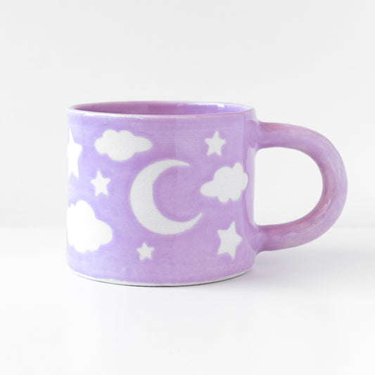 Ceramic Stars and Moon Mug