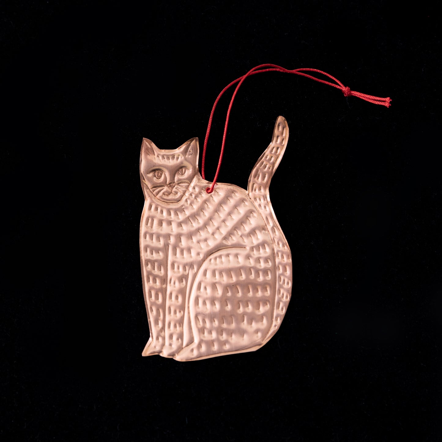 Copper Cat Ornament