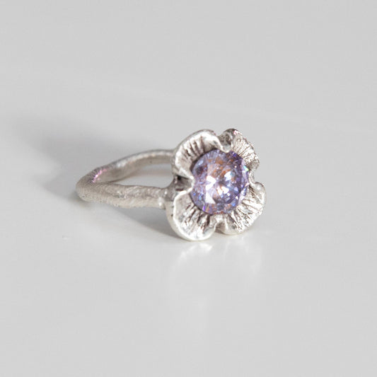 Purple Flower Ring