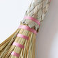 Handwoven Mini Broom with Pink Detail