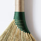 Handwoven Mini Broom with Green Handle
