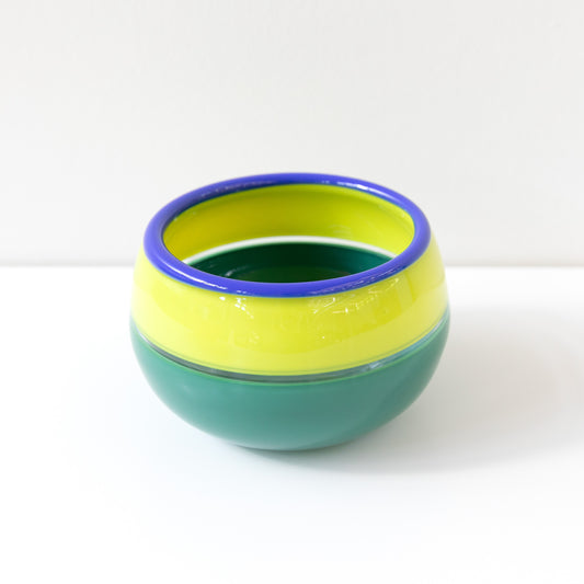 Blue and Green Glass Bowl