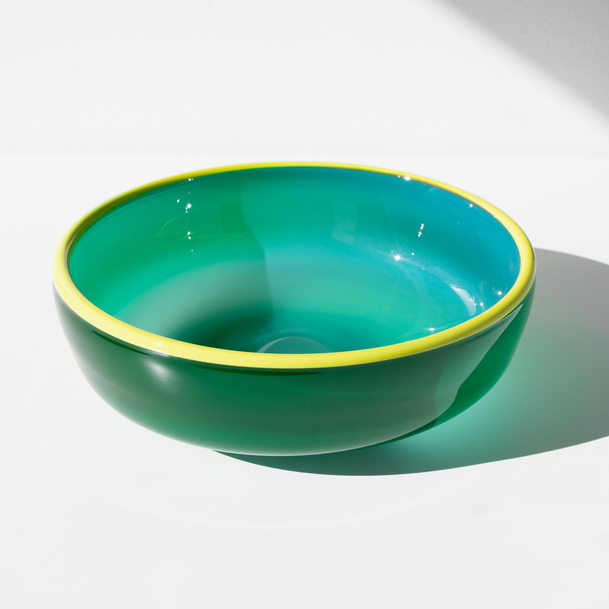 Green Glass Bowl