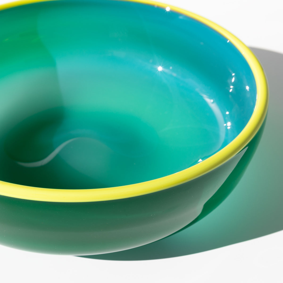 Green Glass Bowl