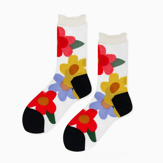 Ethel Sheer Crew Socks