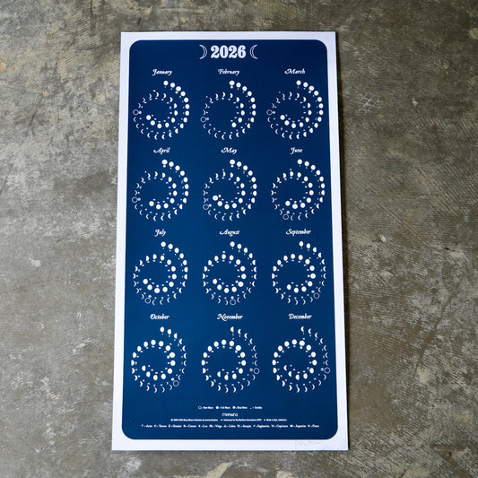 2026 Night Sky Moon Calendar