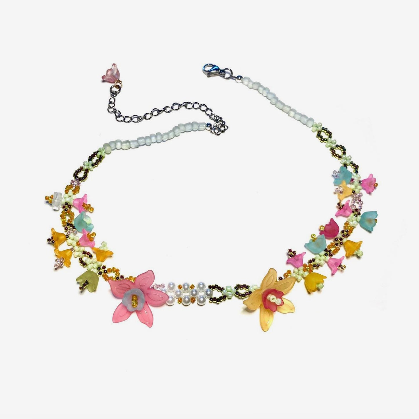 Floral Beaded Necklace II