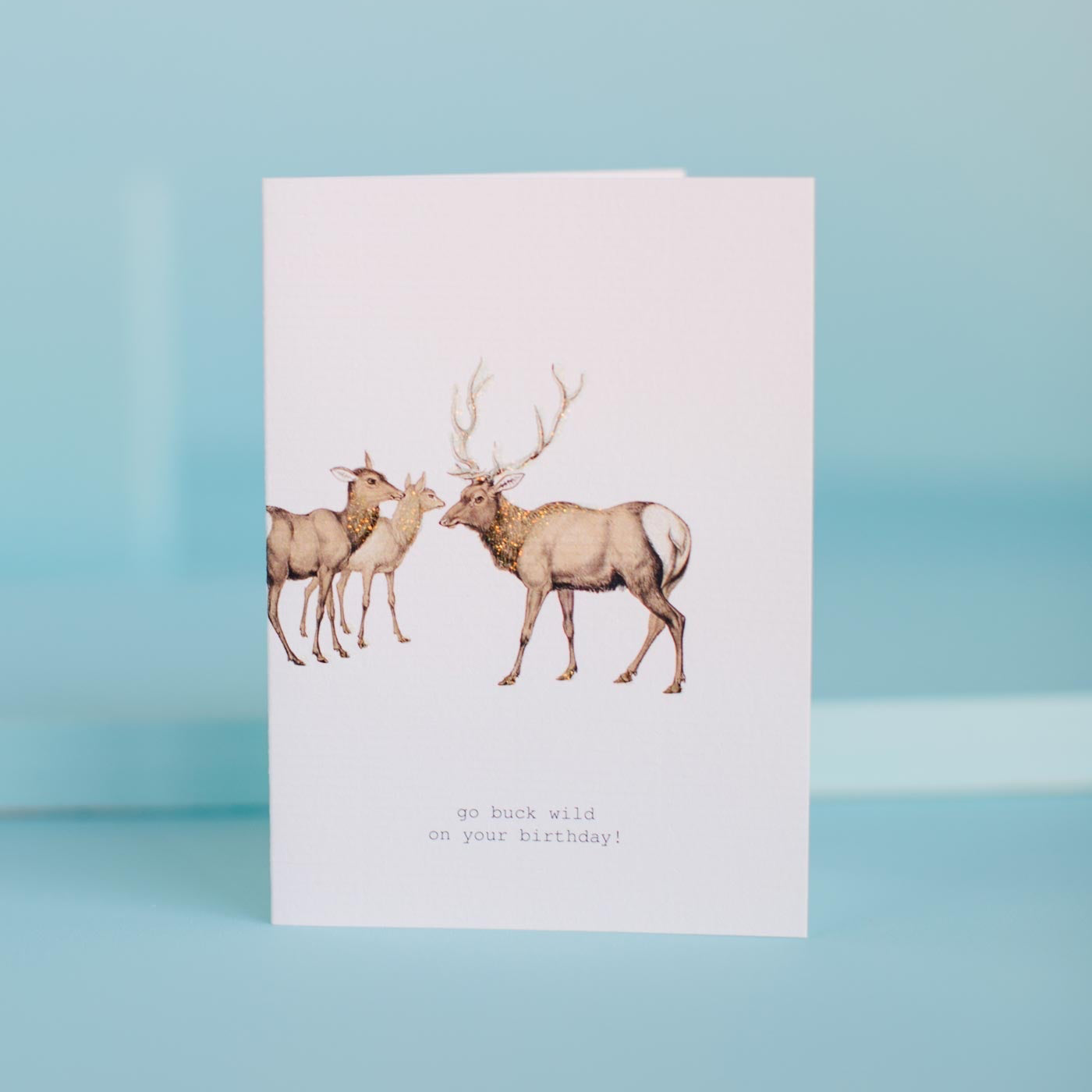 Buck Wild Greeting Card