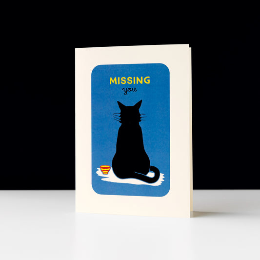 Missing You Cat Card