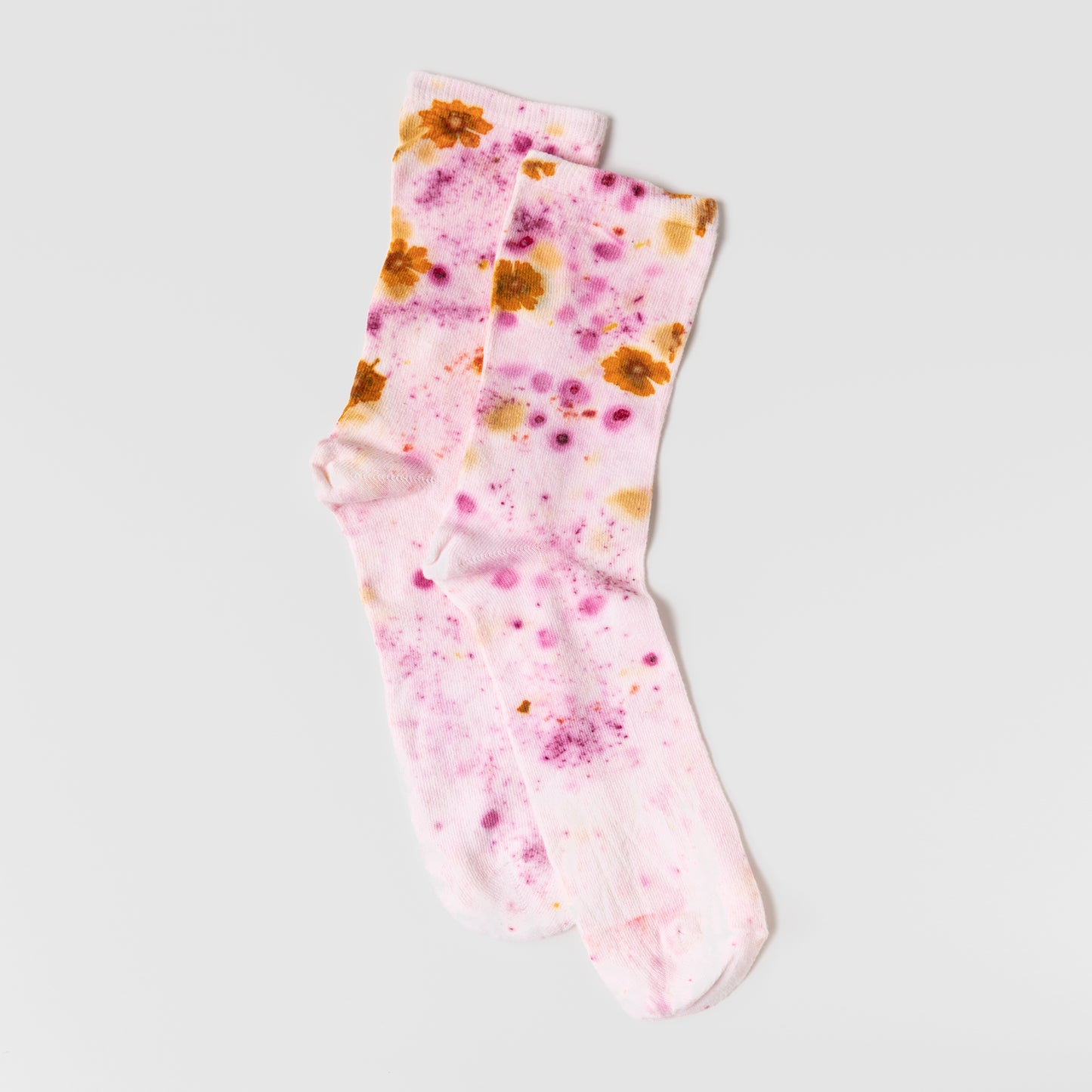 Floral Cotton Crew Socks