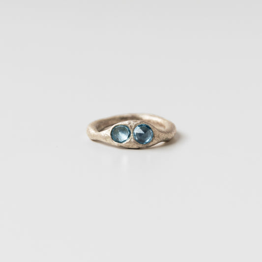 Blue Spinel Silver Ring