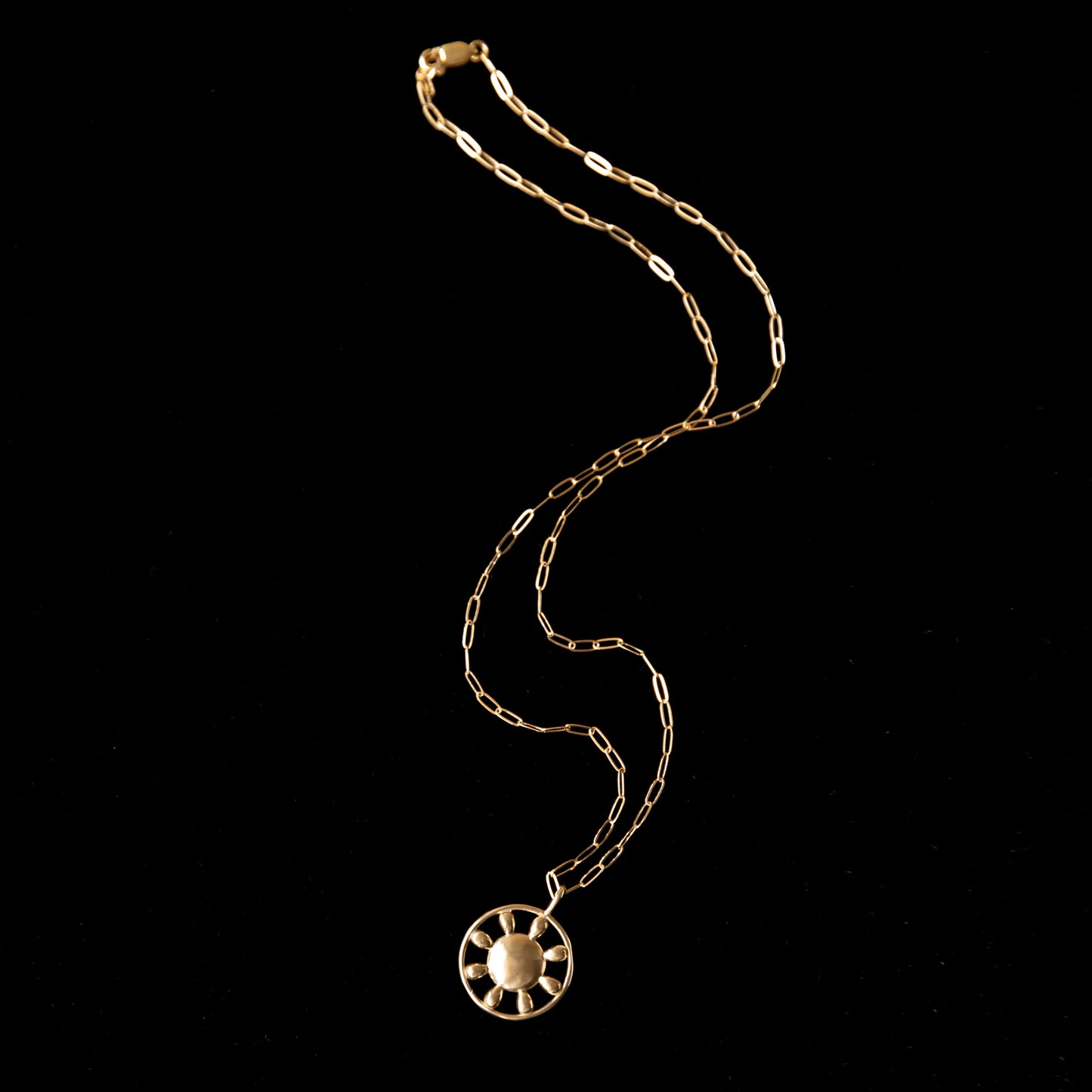 Chamomile Necklace in Brass