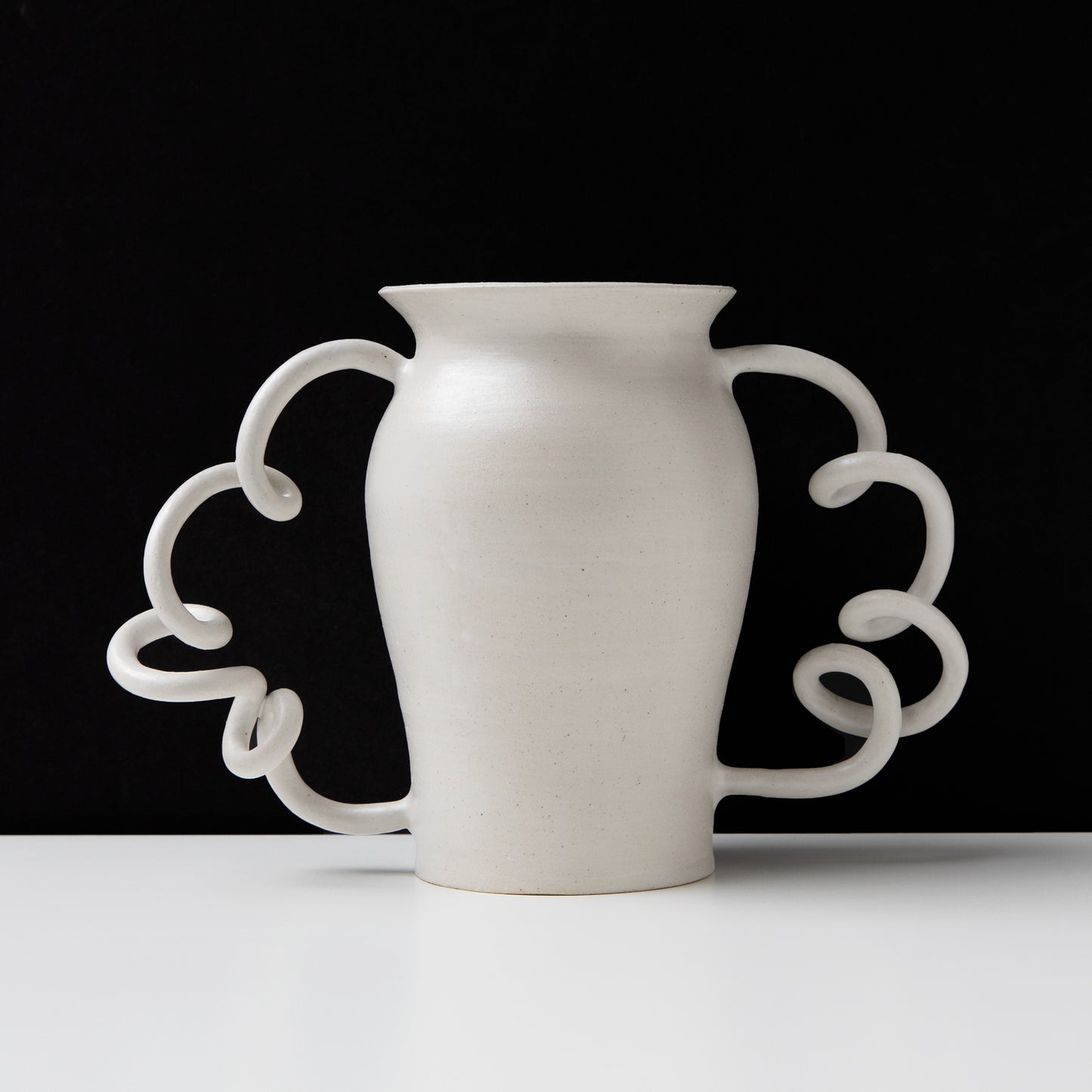 White Matte Boinggg Vase