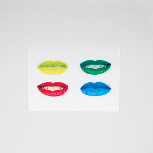 Lips Lenticular Postcard