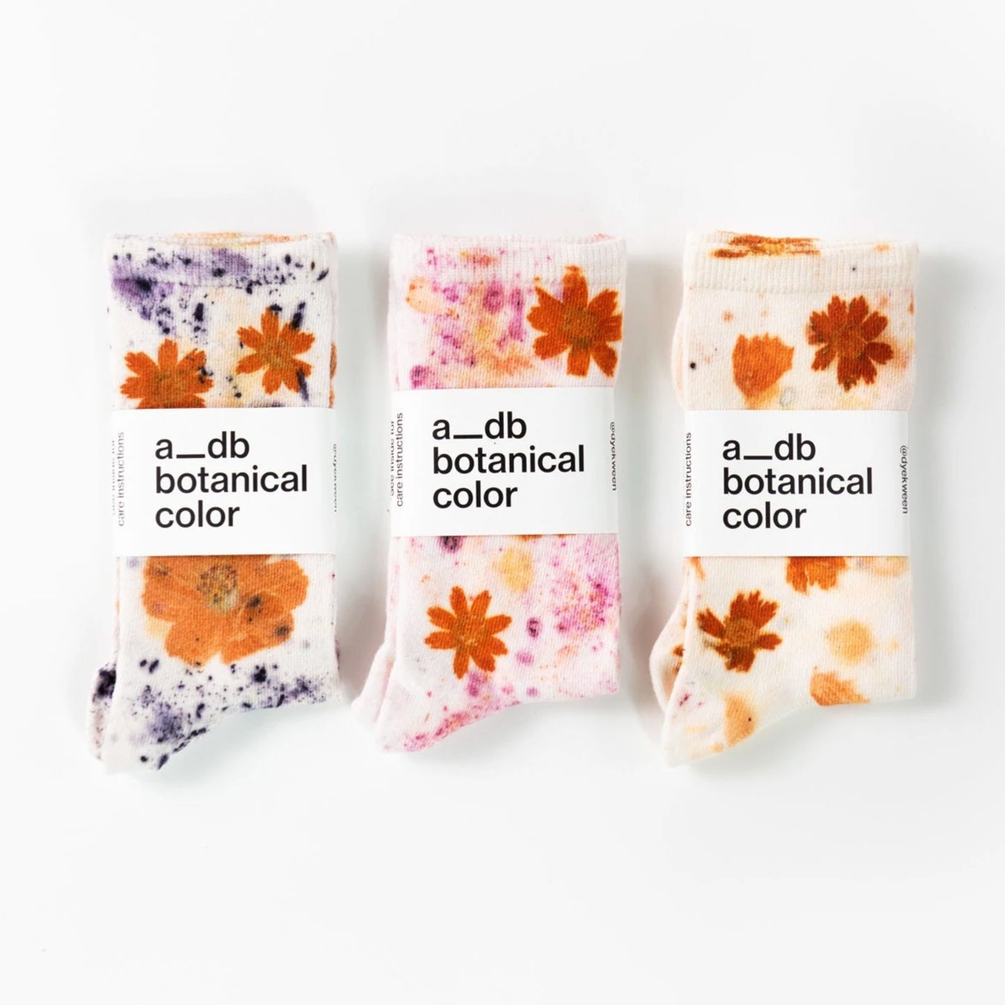 Floral Cotton Crew Socks