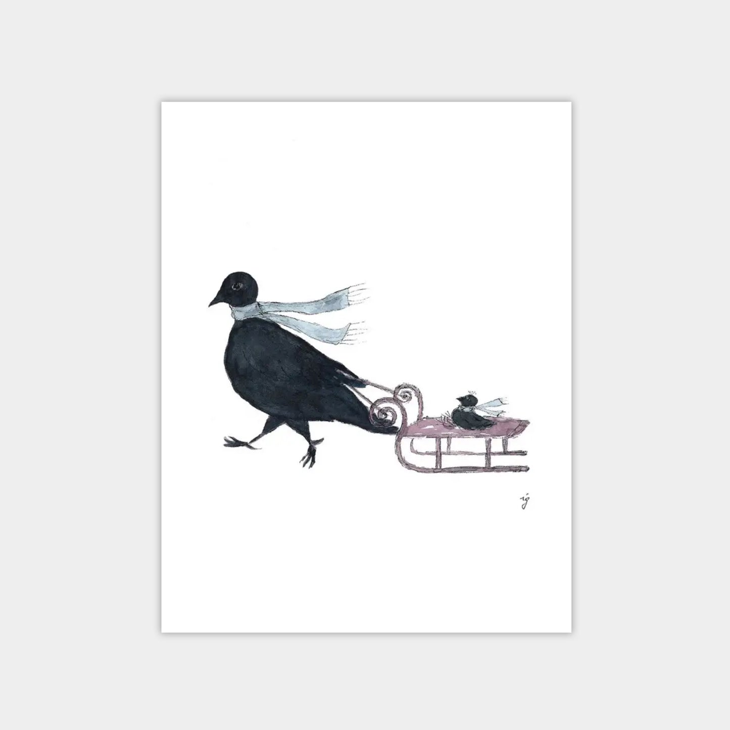 Crow Family Card